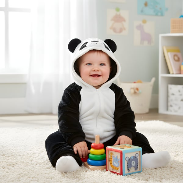 Onesie-pyjama-asu Panda Baby 70: 68-76 cm