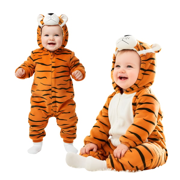 Onesie-pyjama, naamiaisasu, yöasut, Baby Tiger 120: 93-101 cm