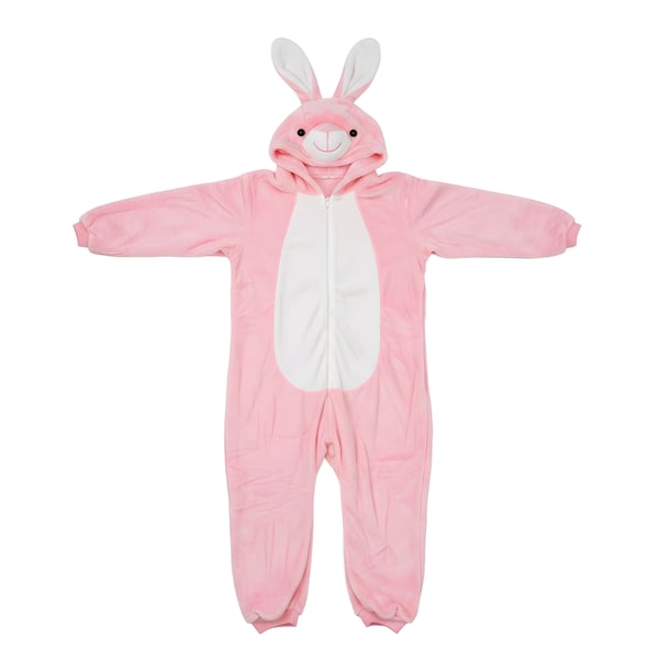 Vaaleanpunainen pupun body-pyjama-asu 90: 79-87 cm