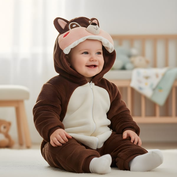 Onesie-pyjama-asu oravavauvalle 80: 71-79 cm