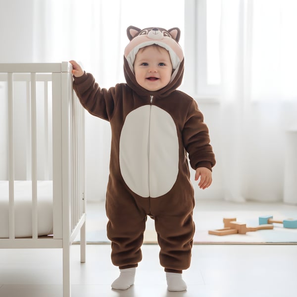 Onesie-pyjama-asu oravavauvalle 80: 71-79 cm