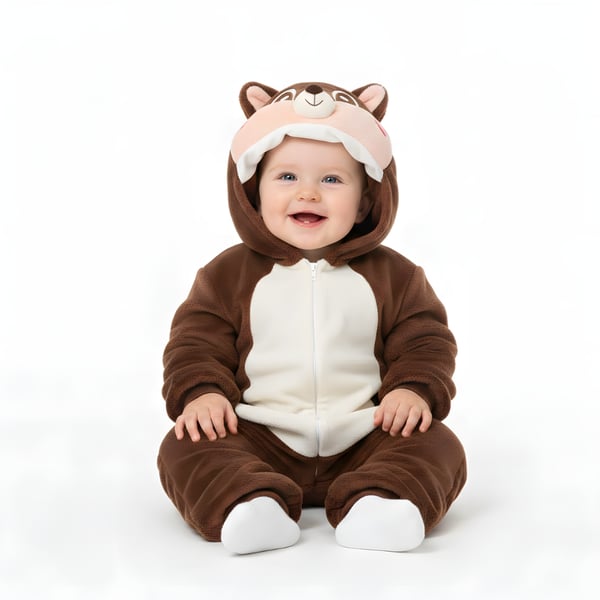 Onesie-pyjama-asu oravavauvalle 80: 71-79 cm