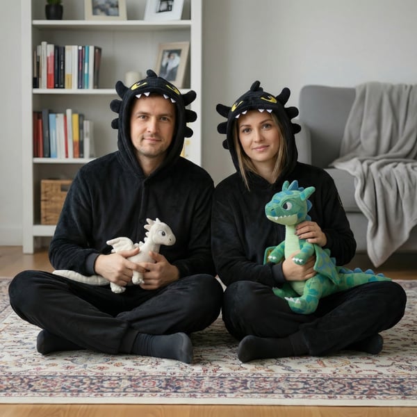 Kigurumi-pyjamas med tandløs kostume, størrelse M: 155 - 165 cm
