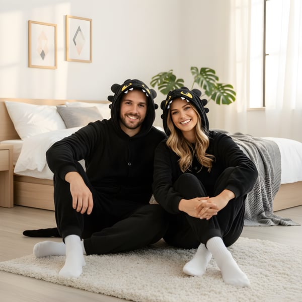 Kigurumi-pyjamas med tandløs kostume, størrelse M: 155 - 165 cm