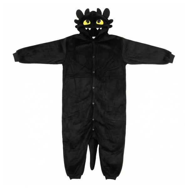 Kigurumi-pyjamas med tandløs kostume XXL: 185 - 195 cm