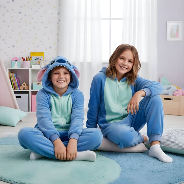 Lilo och Stitch Kigurumi-pyjamas kostym 115-125cm