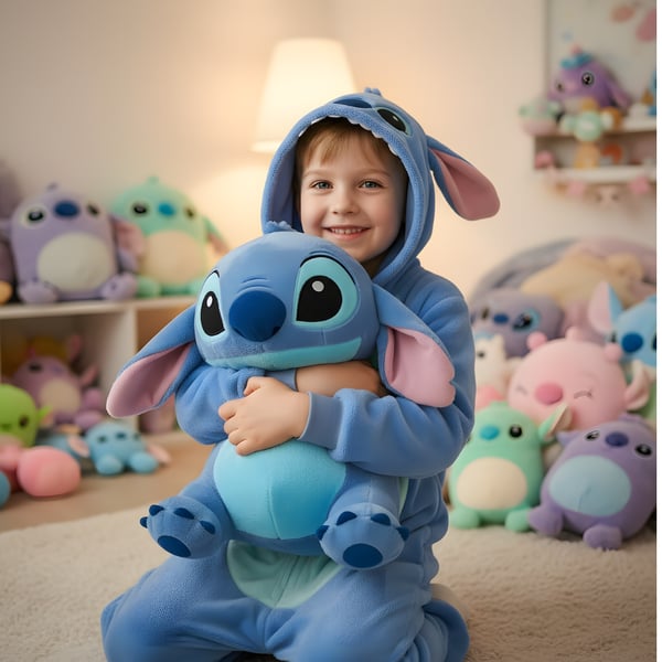Lilo och Stitch Kigurumi-pyjamas kostym 115-125cm