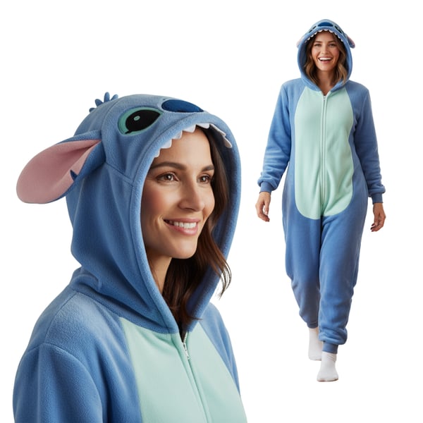 Onesie Kigurumi Pyjamas kostume Lilo & Stitch XXL: 185 - 195 cm