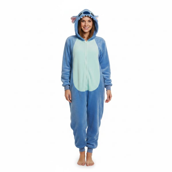 Onesie Kigurumi Pyjamas kostume Lilo & Stitch XXL: 185 - 195 cm