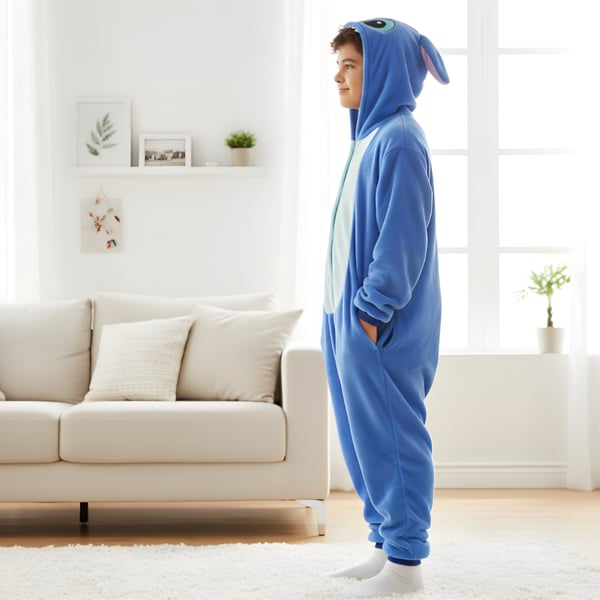 Onesie Kigurumi Pyjamas kostume Lilo & Stitch XXL: 185 - 195 cm