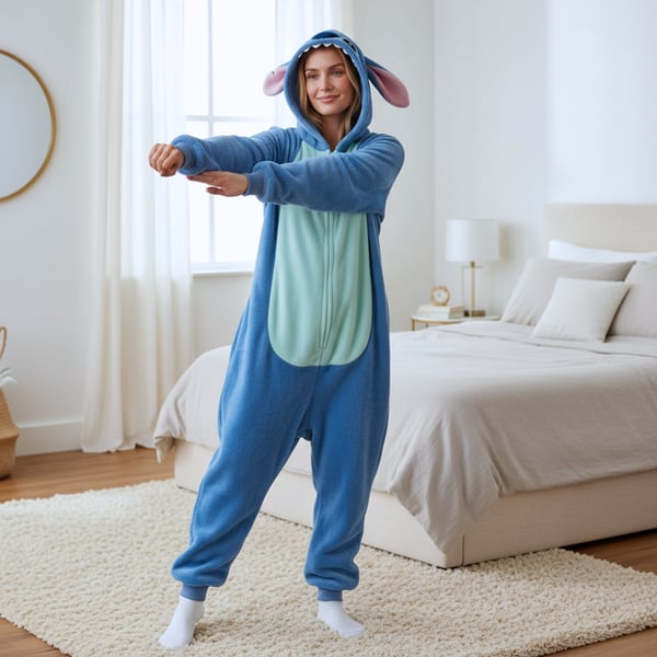 Onesie Kigurumi Pyjamas kostume Lilo & Stitch XXL: 185 - 195 cm