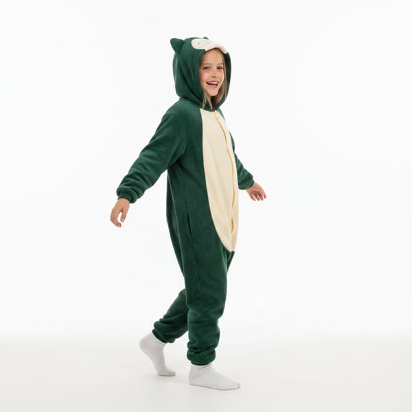 Onesie Kigurumi Pyjamas Pokemon Snorlax kostume børn 105 - 115 cm