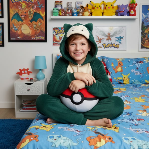 Onesie Kigurumi Pyjamas Pokemon Snorlax kostume børn 125 - 135 cm