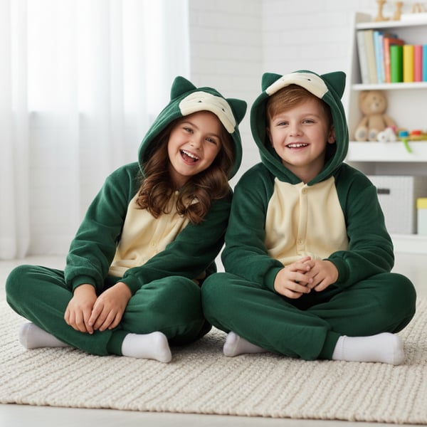 Pokemon Snorlax Kigurumi-pyjamas för barn 135-145 cm