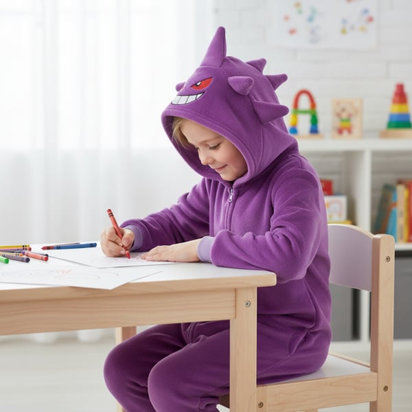 Pokémon Gengar kigurumi-pyjamas för barn, storlek 95-105 cm
