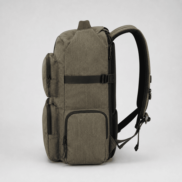 To-rums Urban skolerygsæk Premium Armygrøn 35x44x17 cm