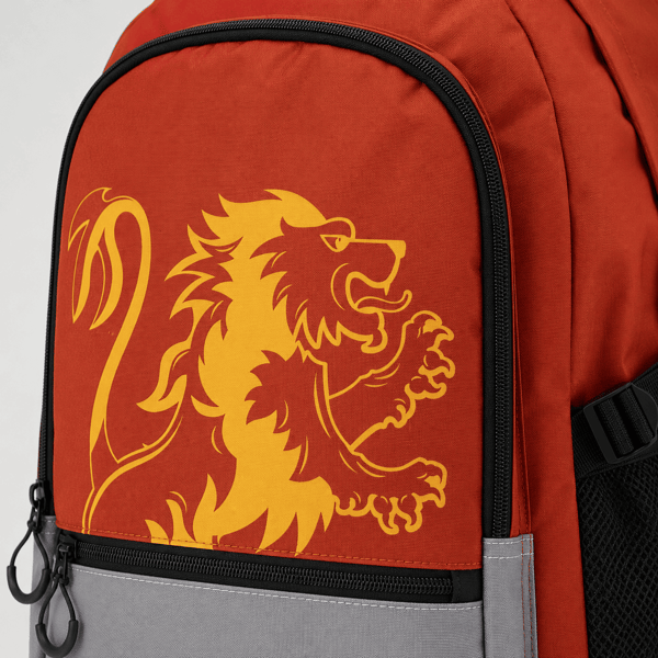 Harry Potter Gryffindor Rød To-rums Skolerygsæk 31x44x18cm