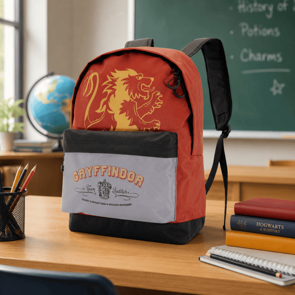 Harry Potter Gryffindor skolerygsæk, rummelig og holdbar 41x30x18 cm