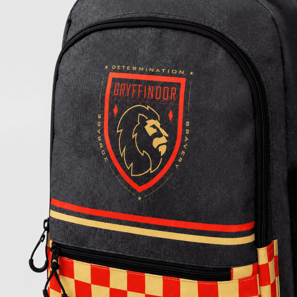 Harry Potter Gryffindor musta kaksilokeroinen koulureppu 31x44x18cm