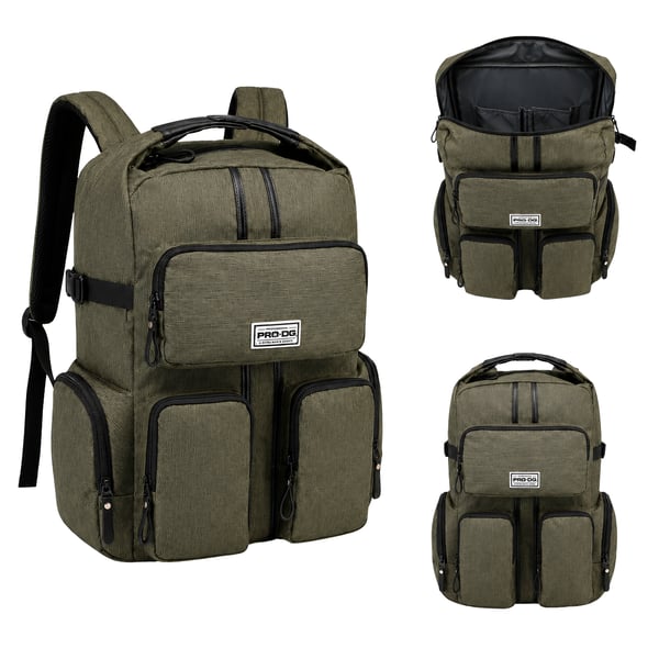 To-rums Urban skolerygsæk Premium Armygrøn 35x44x17 cm