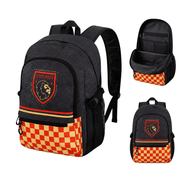 Harry Potter Gryffindor musta kaksilokeroinen koulureppu 31x44x18cm