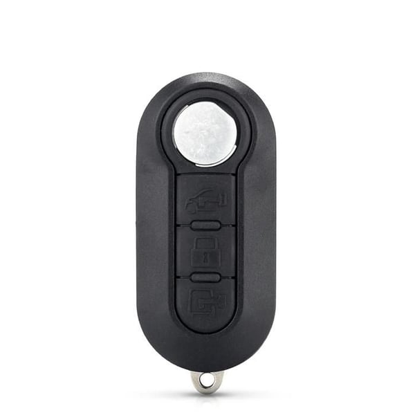 Fjärrnyckelskal med 3 knappar för Fiat 500 Panda Punto Bravo, tomt fodral, SIP22 blad utan nyckel~712