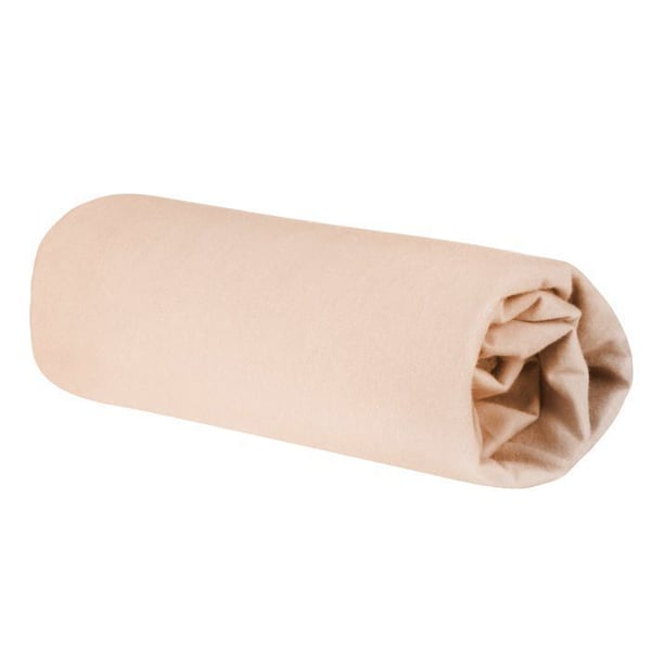 Utsträckbar Madrasslakanset för Spädbarn ROBA - Frosty Almond - 60 x 120 cm till 70 x 140 cm - Oeko-Tex certifierad - Beige Mandel