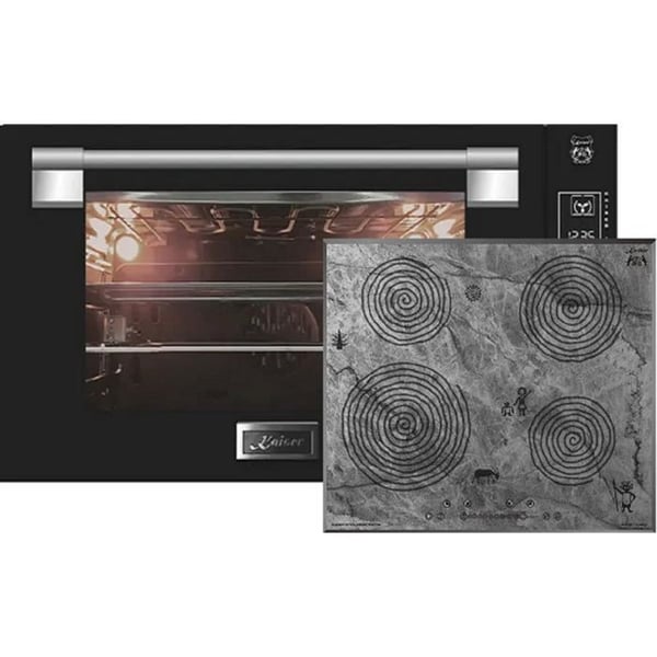 Kaiser EH 9309+KCT 6705 FI Ara, Fyra inbyggda 90 cm 105L + induktionshäll 60 cm