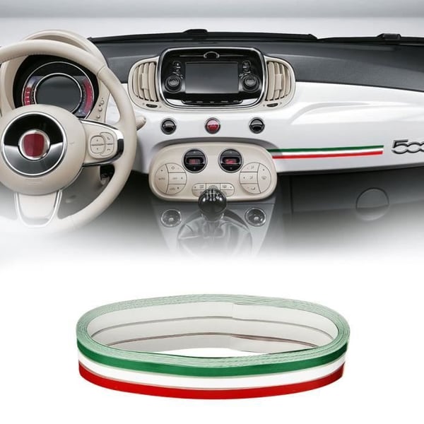 Stripes Car Stickers, Italiens flagga, 35 mm x 5 m
