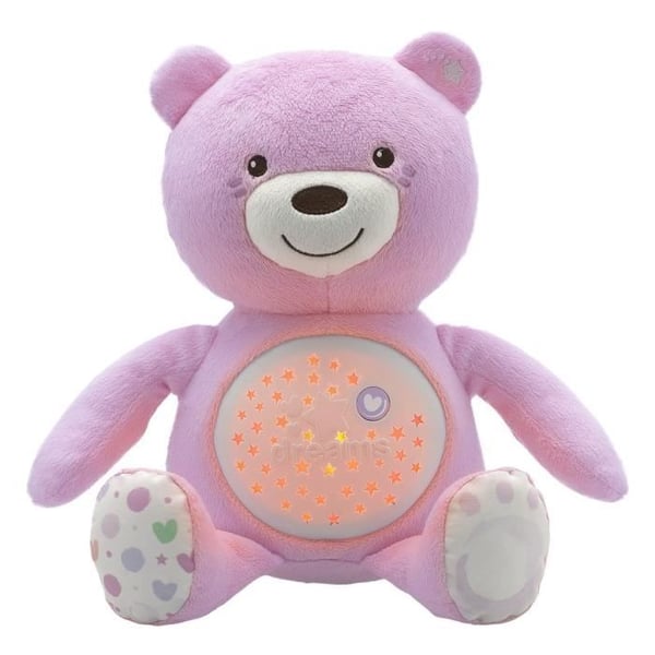 CHICCO Ourson Projektor Baby Bear Rosa Første Drømme