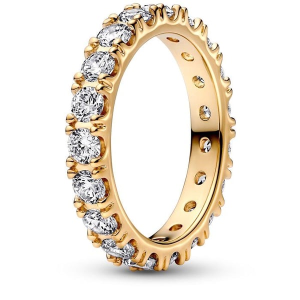 Kvinna Ring - PANDORA - 160050C01-56 - Guld - Zirkoniumoxid - Storlek 56/17,8