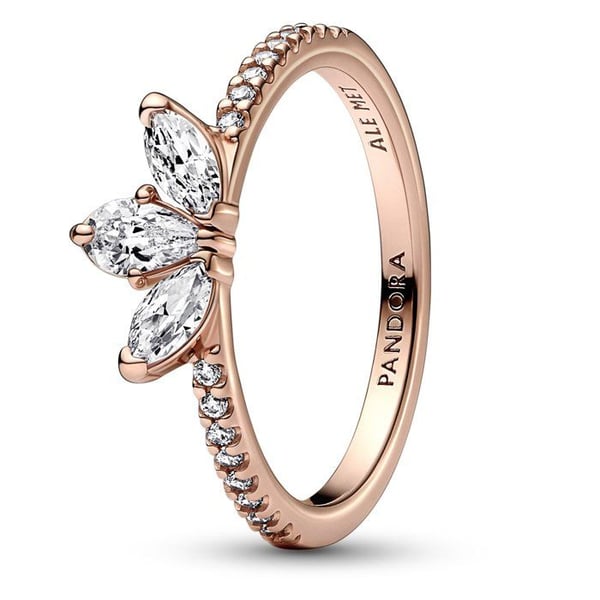 RIng Kvinna - Silver - 182392C01 - Styv vridning - Zirkonia - Roséguld