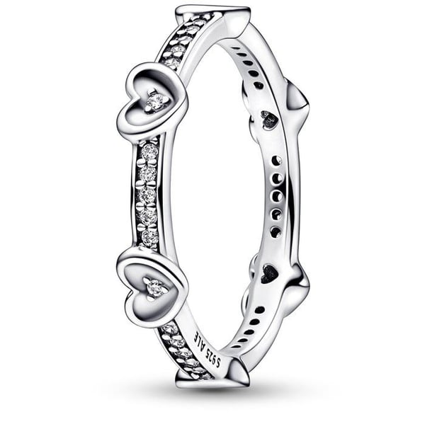 Ring Kvinna - 192496C01 - Fin Silver 925 - Kubisk Zirkonia - Storlek 54 - Färg Silver