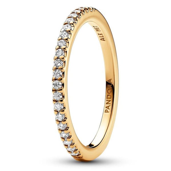 Ring Dam - PANDORA - 162999C01 - Guld - Zirkonia - Storlek 58