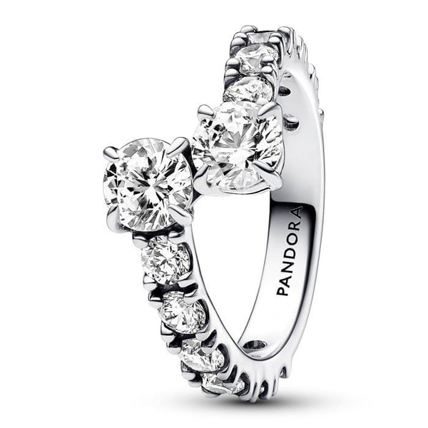 Ring Woman - 193149C01 - Silver Fine 925 - Cubic Zirconia - Size 56 - Color Silver