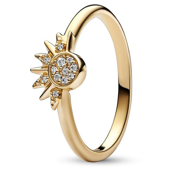 Ring Woman - PANDORA - 162674C01-58 - Guld - Zirkonoxid - Storlek 58/18,5