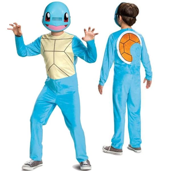 Utklädnad - Squirtle - Blå kostym - Mask ingår - Storlek 137-149 cm (10-12 år)