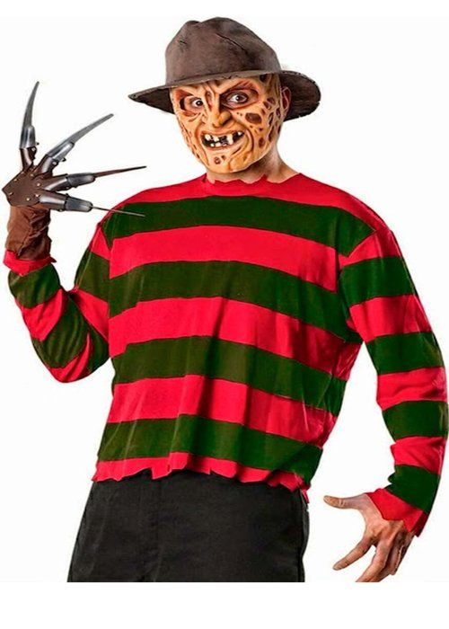 Freddy Krueger vuxen kostym RUBIE'S - mask och handske Freddy Krueger vuxen kostym RUBIE'S - mask och handske