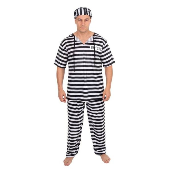 Kostym - LITEN CLOWN - Fångad vuxen - Polyester - Topp, byxor, mössa - Lätt och bekväm
