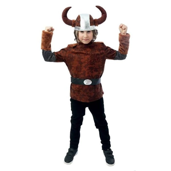 Barnkostym - LITEN CLOWN - Viking Kille - Brun - Polyester - 10 år