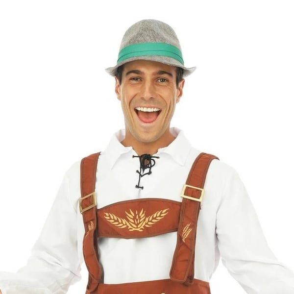 Borsalinohatt bavarois - PTIT CLOWN - PTIT CLOWN - Grå - Vuxen - Man