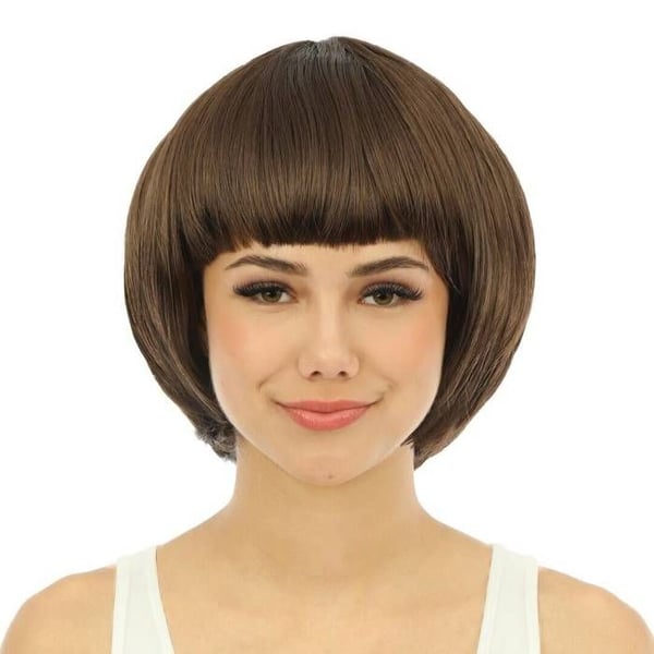 Tillbehör Utklädnad - LITEN CLOWN - Cabaretperuk - Brun - Unisex - Vuxen