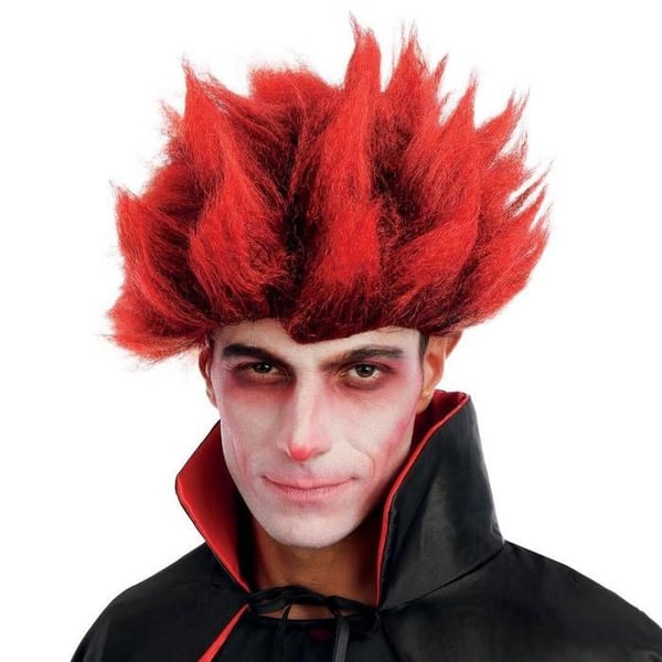Perruque djävul - LITEN CLOWN - 23616 - Röd - Vuxen mix - Karneval, Halloween, Cosplay Perruque djävul - LITEN CLOWN - 23616 - Röd - Vuxen mix - Karneval, Halloween, Cosplay