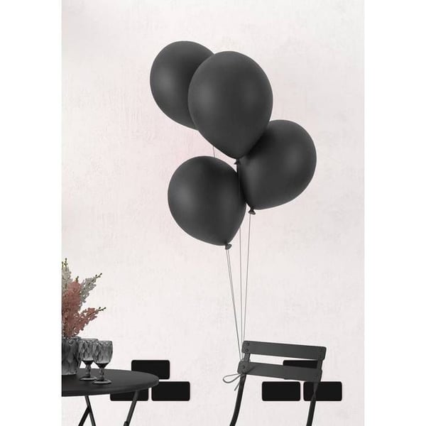 Ballong - LITEN CLOWN - C&L Ø 30 cm - Svart - Paket med 10 - Diameter 30 cm