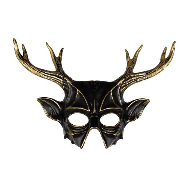 Renmask - LILLA CLOWN - LILLA CLOWN - Svart och guld - Vuxen - Karneval/Halloween/Cosplay