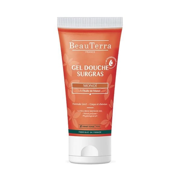 Duschgel - Beauterra - Monoï - 100 ML - Näringsrikt - Utan Parabener