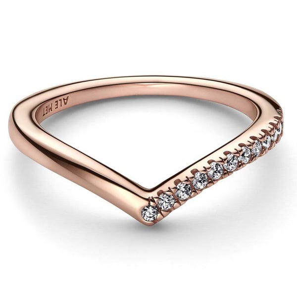 Ring kvinna - 182394C01 - Silver 925 - Roséguldpläterad - Kubisk zirkonia - Storlek 52