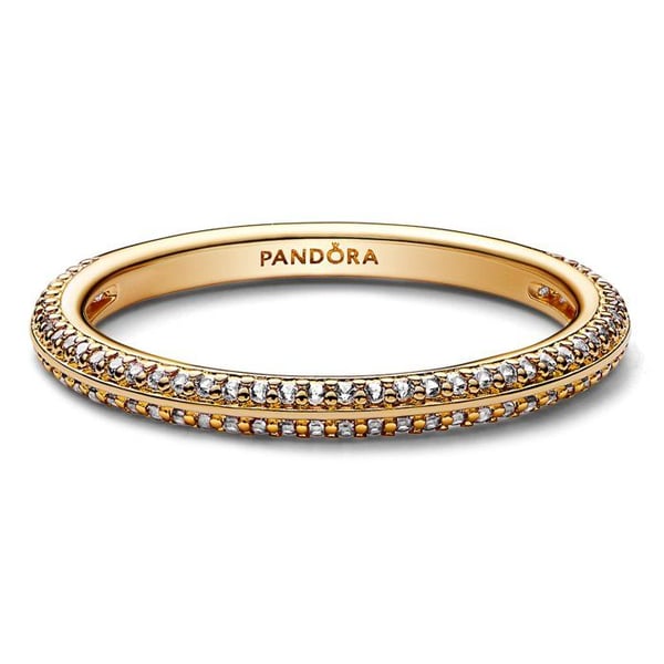 Ring - PANDORA - 169679C01-54 - Guld - Guldpläterad - Kvinna