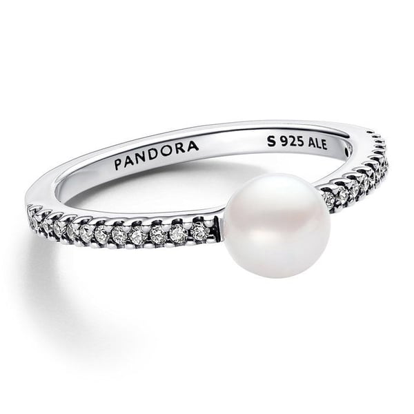 Bague Femme - Argent - 193158C01 - Argent Fin 925 - Kubisk Zirkonia - Moderpärla