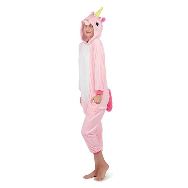 Kigurumi-kostym - LITEN CLOWN - Kigurumi Enhörning Kvinna - Rosa - Polyester - Huvtröja